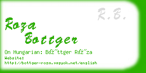 roza bottger business card